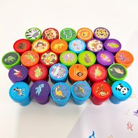 30 Pcs Vibrant Stamps Of Wildlife And Dinosaur Seal Perfect For Handicrafts Party Gifts School Projects Carnival Prizes