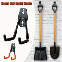 AliExpress NONE 1PC Heavy Duty Metal Hook Garage Organizer Wall Mount Bicycle Hanger Hooks Wall Mount Anti-slip Storage Hook Garage Storage Tool