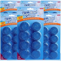 Zest Aroma 48pk Cistern Blocks | Blue Toilet Bowl Freshener & Cleaner Tablets | Ocean Scent Toilet Cistern Deodoriser | Long-Las