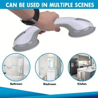 No-Drill Shower Grab Bar with Suction Cups – Temporary Bathtub Support Handle