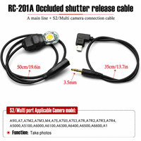 Bite/bite Camera Shutter Release Cable Aerial Photography Wing-Mounted Action Camera Cable for sony a7m2/3/4 a6500 a6600 RX0II