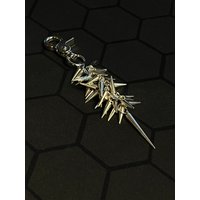 Punk Spike Metal Keychain - Edgy Rivet Bag Charm for Gothic & Streetwear Accessories