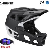 Casque de vélo intégral UMUSEEKER, casque de descente DH tout-terrain VTT, casque de vélo respirant universel multi-scénarios tout-terrain