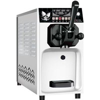 Commercial Soft Ice Cream Machine Sorbet Coolers Desktop Sweet Cone Freezing Equipment Vending Machine