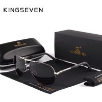 KINGSEVEN Herren Vintage Aluminium Polarisierte Sonnenbrille Klassische Marken-Sonnenbrille mit Beschichteten Gläsern Fahrbrille für Männer/Frauen