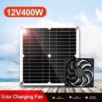 400W Solar Panel Kit Adjustable 5V 16V Output for Pet Cooling Poultry Fans Exhaust Systems Waterproof Portable Efficient