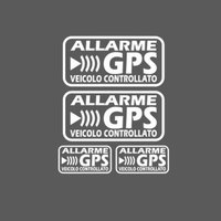 AliExpress NONE Black White GPS Alarm Warning Vinyl Decals, Waterproof Vehicle Stickers, Universal Anti-theft Decor for Car Exterior Accessories