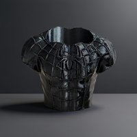 1 Dark-Style Decorative Pen Holder, Desktop Storage Pen Holder, Black Battle-Style Pen Holder, Unique Gift