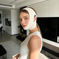 Women Facial Slimming V Shaper Bandage Adjustable Elastic Chin Cheek Lift Up Belt Washable Reusable Facial Massager Beauty Tool