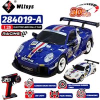 WLtoys 284019-A 284191 1:28 2.4G RC Car With LED Lights 4WD Gyro 30KM/H Remote Control Car Off-Road Drift Vehicle Toys For Kid
