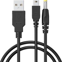 Mini 5Pin 2 in 1 USB Charging Cable For Sony PSP 1000 2000 3000 Charger 3.9ft/1.2m Data Cable Cord For PS3 Controller