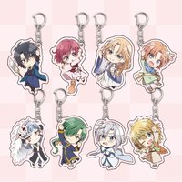 Anime Yona Of The Dawn Keychain Yona Haku Yun Kijia Jieha Zeno Shina Cartoon Figures Pendant Key Chain Ring Fans Gifts Jewelry