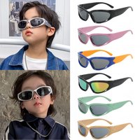 Fashion Children Y2K Cycling Sunglasses Boys Girls Summer Outdoor Sports Sunshade Sun Glasses UV 400 Protection Eyewear for Kids