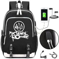 My Chemical Romance Punk Rock Printing Backpack Men Backpacks Rucksack Students School Bags Bagpack Laptop bag
