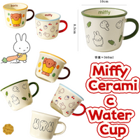 Miffy Anime Cute Home Ceramic Mug Large Capacity Coffee Cup High Appearance Cartoon Breakfast Water Cup