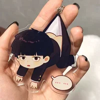 Cute anime Series Keychain Fashion Funny Cartoon Peripheral All Characters Suspended Pendant Keyring Cosplay Jewelry