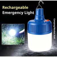 USB Rechargeable LED Camping Lantern With Hanging Hook Portable Emergency Light For Camping Power Outage Emergency Lighting