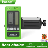 Huepar Laser Receiver LR-5RG for Laser Level Green & Red Beam Detector for Pulsing Line Lasers Two-Sided Back-lit LCD Displays
