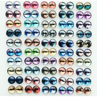 100pcs 50 Pairs from 6mm to 12mm Mixed Toys Eyes Round Pattern Glass Cabochons Flatback Photo DIY Making Accessories