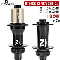 Moyeux de vélo VTT Novatec D791SB-CL D792SB-CL avec frein à disque à blocage central, axe traversant 100x12 142x12MM, 24 trous, moyeux de vélo de route ABG FREEHUB 11S