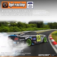 Hpi 1/10 Simulation Ford Mustang Fun Haver Remote Control Electric Four-Wheel Drive Drift Car Rv Children'S Remote Control Car T