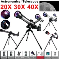 20X 30X 40X Astronomical Telescope Portable Travel Telescope Monocular HD Moon Space Planet Observation for Children Gifts