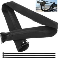 Boat Outboard Motor Rigging Sleeve 47 Inch Zippered Wire Wrap Trolling Motor Cords Protector for Boat Marine Outboard Fishing