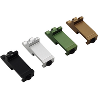 45° Tactical Mini Side Rail Mount, 15mm Base for 20-21mm Picatinny/Weaver Scope