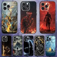 D-Dark S-Souls Game Phone Case For iPhone 17,16,15,14,13,12,Pro,Max,Plus,E,SE4,Air,Mini Black Soft Box