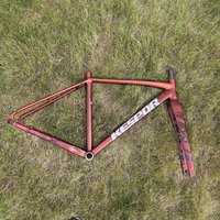 Thru Axle Aluminum Alloy Road Bike Frame Carbon Fiber Front Fork 45cm/47cm/49cm Road Bicycle Frameset Compatible Tire 700x42C