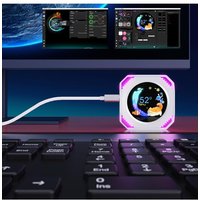 G8DB 2.1In IPS Display Screen PC Monitors GPU CPU Temperature Display Panel USB C Plugs and Play for Gaming PC Builds