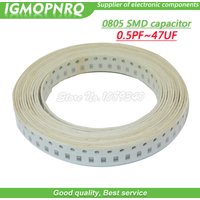 100pcs 0805 50V SMD Thick Film Chip Multilayer Ceramic Capacitor 0.5pF-47uF 10NF 100NF 1UF 2.2UF 4.7UF 10UF 1PF SMD capacitance