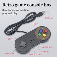 Plug and Play USB Gamepad for PC NESPi RetroPie Wired Retro Gaming Joystick Controller for Raspberry Pi 5 4 3 2 B Zero SNES Game