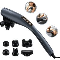 Elektrischer Delfin-Massagestab für Zuhause mit 12 Modi & 10 Geschwindigkeiten, Nackenmassagegerät für Nacken, Schulter, Taille, Rücken, Beine und Muskelentspannung