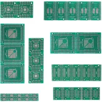 30PCS/Set 6 types PCB Board Kit diy electronic Assorted SMT to DIP Adapter Converter Board Set FQFP32, QFN48, SOP8/16/24/28 PCB