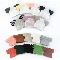 Multi Color Ob11 Doll Clothes Short Sleeve Stripe Dolls T-Shirt Doll Bottoming Shirt For Ymy Dod P9 1/12bjd Doll Molly