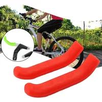 Gray Green Pink Purple Red TPR Yellow Black Blue Anti-skid Brake Lever Covers - Waterproof Mountain & Road Bike Covers (1 Pair)