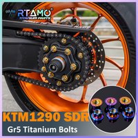 RTAMO Zestaw śrub tytanowych Gr5 do motocykla KTM 1290 Super Duke R, modyfikowane śruby, nakrętka osi tylnej, śruba rury.