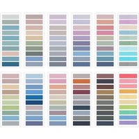 Transparent PET Gradient Index Tabs, Morandi Multicolor Highlighter Sticky Tabs, Essential for Book Marking, Journaling & Daily