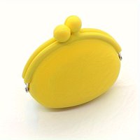 1pc Adorable Silicone Coin Purse & Key Pouch in Vibrant Colors - Hand Washable, Durable, Multifunctional with Zipper Closure