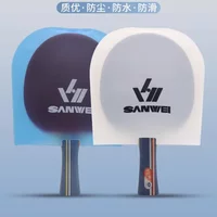 SANWEI Table Tennis Racket Protection Covers TPU Waterproof Dustproof Film Protector Anti-oxidation Protective Bags Rubber Cover