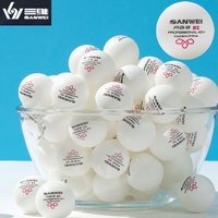 SANWEI RS40+ Table Tennis Balls 3 Star with Seamed ABS New Material Durable High Bounce Ping Pong Balls for Club Training