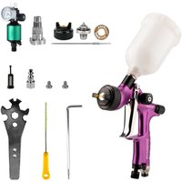 Original PORPHIS LVLP PRD-510 Airbrush Complete Paint Gun Kit with 515 Needle&Nozzle Kit &Filter Professional Automotive Paint