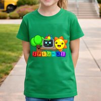 Sprunki Incredibox Tree TV Sun Characters Graphic Tee Kids Cartoon Game Print T-Shirt Cute Sprunki Character Top Gift for Fans