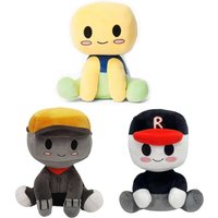 New Blox Buddies Plush Toys Cartoon Girl Black with Hat Yellow Decorative Doll Home Room Gifts for Kids