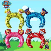 Cartoon Puppy Foil Headwear Balloon Children's Day Paw Patrol Theme Decoration Role Play Props Supplies Mylar Inflated Globos
