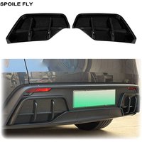 2 Pcs 2025 2026 To Up For Tesla Model Y Rear Diffuser Spoiler Bumper Lip Sporty Aerodynamic Splitter High Quality Glossy Black