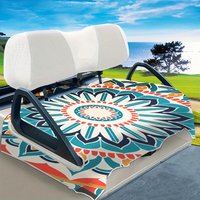 1pc Golf Cart Seat Cover Beautiful Large Flower Pattern Practical Golf Car Accessories