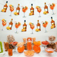 Orange Citrus Themed Birthday Party Banner Decoration Aperol Spritz Cocktail Party Decor Suitable for Birthday Bachelor Celebrat