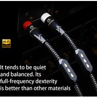 ERUMPENT One Pair Hifi RCA Audio Cable Spliter Pure Copper 2RAC to 2RCA Wire for Sound TV box Amplifier Speaker